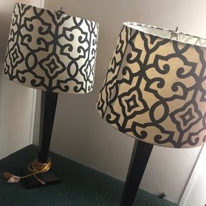 A set of lamps